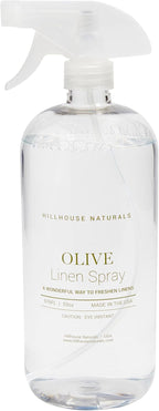 Hillhouse Naturals Linen Mist and Room Spray - Pure Essential Oils for a Pillow and Fabric Spray - Aromatherapy Spray for Relaxation and Sleep - 1 liter (Olive)