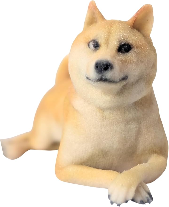 Dogecoin Crypto - Shiba Inu Figurine – 3D Printed Crypto Dog Mascot – Doge Collectible for Crypto Fans & Traders