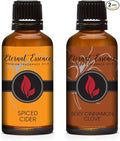 Eternal Essence Oils 2 Pack 30ml Premium Fragrance Oil - Spiced Cider & Sexy Cinnamon Clove - for Candle, Soap Making, Aromatherapy, Diffusers, Home Care, & Humidifiers