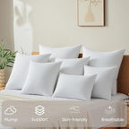 QUIETSEA 12x20 Pillow Inserts, Pack of 2 Lumbar Throw Pillow Inserts, Fluffy and Soft Rectangle Decorative Pillows for Bed, Couch and Sofa