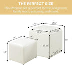 Designs4Comfort Park Avenue Single Ottoman with Stool and Reversible Tray