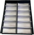 12/18 Slots/Grid Glasses Storage Box Sunglass Display Organizer Tray Eyeglasses Collector For Women Men(18 slots)