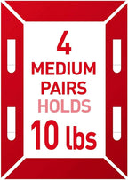 Amazon Basics Rectangular Photo Picture Frame 5" x 7" Pack of 2 & Command Medium Picture Hanging Strips
