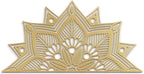 SIGNLEADER Metal Wall Art Decor Flower Minimalist Modern Abstract Wall Sculpture Hangings Home Decoration for Living Room, Bedroom, Bathroom, Kitchen, Outdoor - 36" Gold