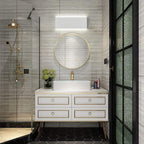 Aipsun 15.75in Matte White Modern Vanity Light Up and Down LED Vanity Light for Bathroom Wall Lighting Fixtures (White Light 5000K)