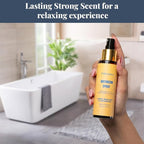 Folkulture Bathroom Spray - 3.34 fl oz | Citrus Odor Eliminator Bathroom Scents For Travel & Home | Guest Bathroom Essential | Before You Go Toilet, Poop & Shower Spray for Fresh Smell