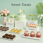 Acrylic Nesting Risers Display Stands Cube Boxes with Hollow Bottoms 6Pcs Whith Acrylic Boxes for Display (Whith)