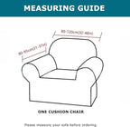 KRFOONN 2 Piece Chair Covers Printed Sofa Covers Couch Covers Washable Armchair Sofa Couch Slipcover Furniture Protector with Elastic Bottom for Living Room (Armchair, 07), Small