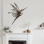SIGNLEADER Metal Wall Art Decor Flying Bird Minimalist Modern Abstract Wall Sculpture Hangings Home Decoration for Living Room, Bedroom, Bathroom, Kitchen, Outdoor - 24" Bronze