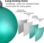 GameXcel Christmas Balls Ornaments for Xmas Tree - Shatterproof Christmas Tree Decorations Small Hanging Ball Teal 1.6in x 36 Pack