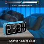 Loud Alarm Clocks for Bedrooms Heavy Sleepers, Digital Clock with Night Light, Large Display, Dual Alarm, Snooze, Dimmable Bedside Alarm Clock for Kids Teens Boys Girls