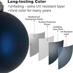 Navy Blue 2.5" Christmas Balls Christmas Tree Decoration Ornaments Shatterproof Hanging Balls for Birthday Halloween Holiday Wedding Decorations Set of 24pcs