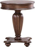 Liberty Furniture Allington Round End Table for Living Room - Satin Sienna