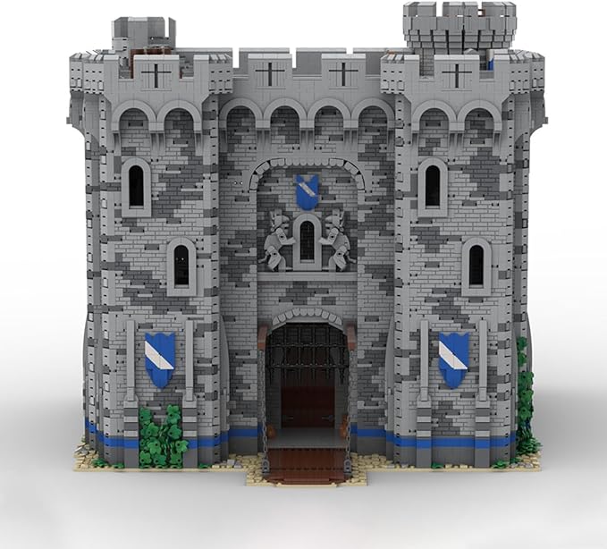 MOC-201635 Medieval Defense Castle Building Blocks Set, Modular Building Model Set 8036PCS for Adults, Collectible Display Model Gift (13214PCS)