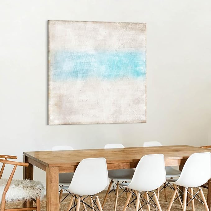Large Wall Art Living Room Wall Decor Abstract Art Prints Modern Paintings for Bedroom Wall Decorations Extra Blue Beige Pictures