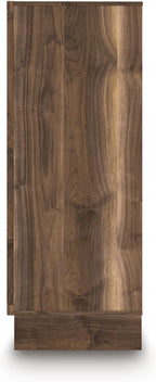 Signature Design by Ashley Darcalli Casual 5-Drawer Wide Chest with Easy Glide and Safety Stop for Bedroom, Light Brown