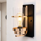 Rose Gold Wall Sconce,Modern Sconce Wall Lighting,Gold Wall Light Hardwired,Wall Sconce for Livingroom,Bathroom(No Bulbs)