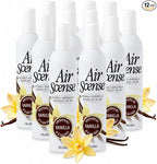 Air Scense Air Freshener Deodorizer Room Spray for Bathroom & Home, Essential Oils, Natural Vanilla - 7 fl oz (12 Pack)