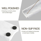 Koville Marble Incense Holder, Incense Holder for Sticks, Incense Sticks Holder Ash Catcher for Meditation Yoga SPA, Natural Stone Incense Burner, Home Table Decor