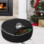 Primode Heavy Duty Christmas Wreath Storage Bag 36"- Garland Wreaths Container with Handles - Durable 600D Oxford Polyester Material Big Xmas Holiday Wreaths Storage Holder 36” Case