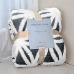 LOMAO Sherpa Fleece Blanket Fuzzy Soft Throw Blanket Dual Sided Blanket for Couch Sofa Bed (Dark Grey, 90''x110'')