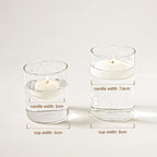White Floating Candles 2 inch, 24 Pack Floating Candles 5-6 Hours Long Burning, Unscented Floating Candle for Centerpieces, Wedding, Christmas Lights, Romantic Night for Her/Him Set
