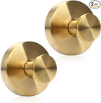 Wreath Hanger for Front Door, Heavy Duty Wreath Hangers for Front Door & Glass Window, Upgrade Suction Cup Hooks for Shower,Christmas Thanksgiving Halloween Easter Valentine (Gold, 2p)