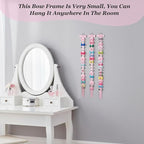Bremorou Pink Bow Holder For Girls Hair Bows 6 Pcs Baby Hair Accessories Organizer Bow Storage Clips Organizer Wall Hanging Home Decor For Baby Girl Headband Accessories Display