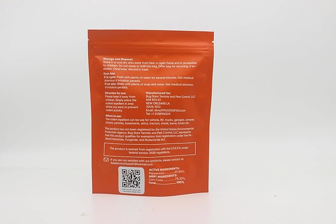Rodent Repellent, Mouse Repellent Pouches, Mice Repellent Indoor, Mouse Deterrent Outdoor, Rat Repellent, Extra-Strength Rodent-Repelling Pouch, Peppermint to Keep Mice Away from Garage-12P