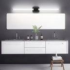 Ralbay 48inch Black Bathroom Vanity Lights Bar 36W Modern LED Matte Black Vanity Light Fixtures Over Mirror(5500K White Light)