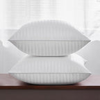 Oubonun 16 x 16 Throw Pillow Inserts, Firm and Fluffy Decorative Square Pillows for Couch Bed Sofa with Soft Cotton Cover White Cushion with Down Alternative Pack of 4