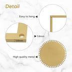 SIGNLEADER Metal Wall Art Decor Shining Sun Landscape Minimalist Modern Abstract Wall Sculpture Hangings Home Decoration for Living Room, Bedroom, Bathroom, Kitchen, Outdoor - 18" Gold
