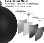 Black 3.2" Large Christmas Balls - Christmas Tree Decoration Ornaments Shatterproof Hanging Balls for Birthday Halloween Holiday Wedding Decorations Set of 18pcs