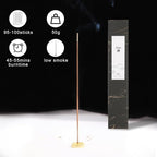 Zen Tibetan Sandalwood Incense Sticks with Holder, Low Smoke 50 Min Burn – Stress Relief, Yoga & Meditation Relaxation, 50g (95-100 Sticks) Eco-Friendly Packaging
