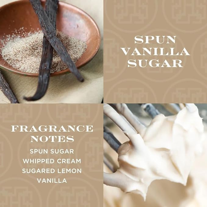 HomeWorx by SLATKIN + CO. Candle- Spun Vanilla Sugar, 18 oz. Premium Scented Candle - 30-55 Hours Burn Time