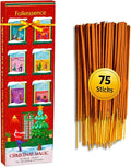 Folkulture Christmas Incense Sticks for Home | Pack of 75 Natural & Non-Toxic Incense for Cleansing | Organic Apple Tart Scent | Xmas Gifts for Her | Christmas Magic