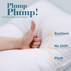 viewstar Bed Pillows King Size Set of 2, Hotel Quality, Down Alternative Big Pillow for Back, Stomach or Side Sleepers, Soft