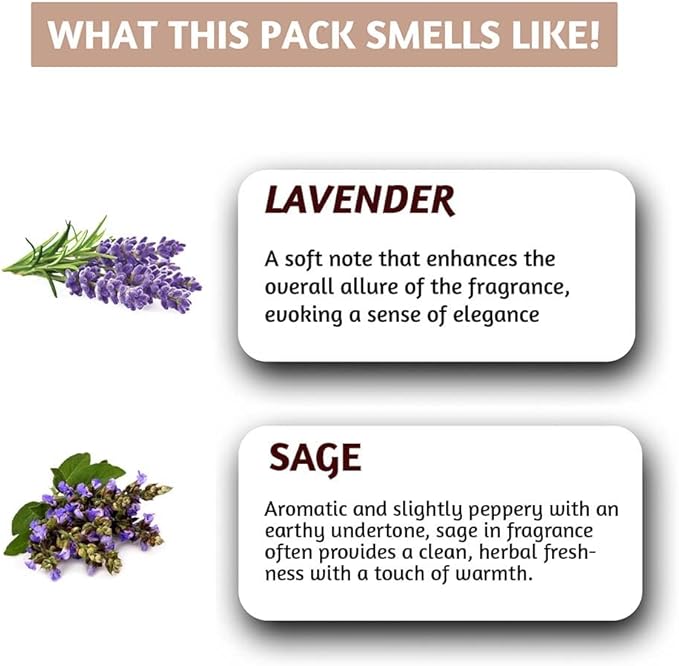 Folkulture Incense Sticks (75 Sticks) |8" Premium Sage & Lavender Incense Sticks for Meditation, Aromatherapy, Cleansing, Focus | No Charcoal,Organic, Non Toxic, 45 Mins, Long Burning Insence-Sticks