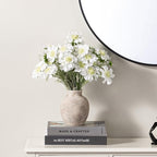 Ceramic Flower Vase Home Decor - Small Farmhouse Table Vases Rustic Vintage Living Room Kitchen Bedroom Decorations for House Book Shelf Office Coffee Desk Dining Fireplace (6" Retro)