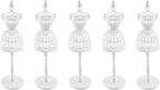 5pcs Doll Clothes Model Rack 220mm Hollow Art Model Frame Clothes Gown Display Mini Mannequin Model for Doll Toy Display