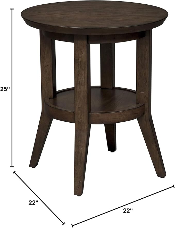 Ventura BLVD Round End Table