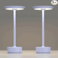 2 Pack Rechargeable Cordless Table Lamps, Portable 5000mAh Outdoor Table Light, 3 Color Stepless Dimming LED Table Lamp with Memory Function, for Home/Dinner/Patio/Restaurant.(Light Purple)