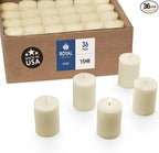 Royal Imports Votive Candle, Unscented Wax for Wedding, Birthday, Party, Spa, Holiday & Home Decoration (36, Ivory, 15 Hour)