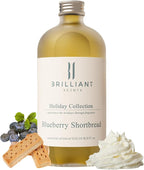 Brilliant Scents Blueberry Shortbread Fragrance Oil 500ml - Premium Diffuser Oil for Home, Office, Hotels - Long Lasting, Plant-Based, Meets IFRA Standards, USA-Made - Blueberries, Whipped Cream Scent