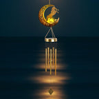 JOBOSI Moon Horse Wind Chime Decorative Gift, Solar Moon Horse Wind Chimes for Outside, Mother's Day Wind Chime, Gift for Women, Mom, Grandma, Outdoor Garden Lawn Yard Decor