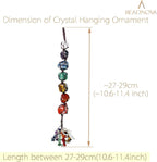BEADNOVA 7 Chakra Decor Crystal Car Hanging Ornament Reiki Gifts Spiritual Gifts Feng Shui Ornament Zen Wall Decor for Home Decoration Yoga Meditation Car Decoration