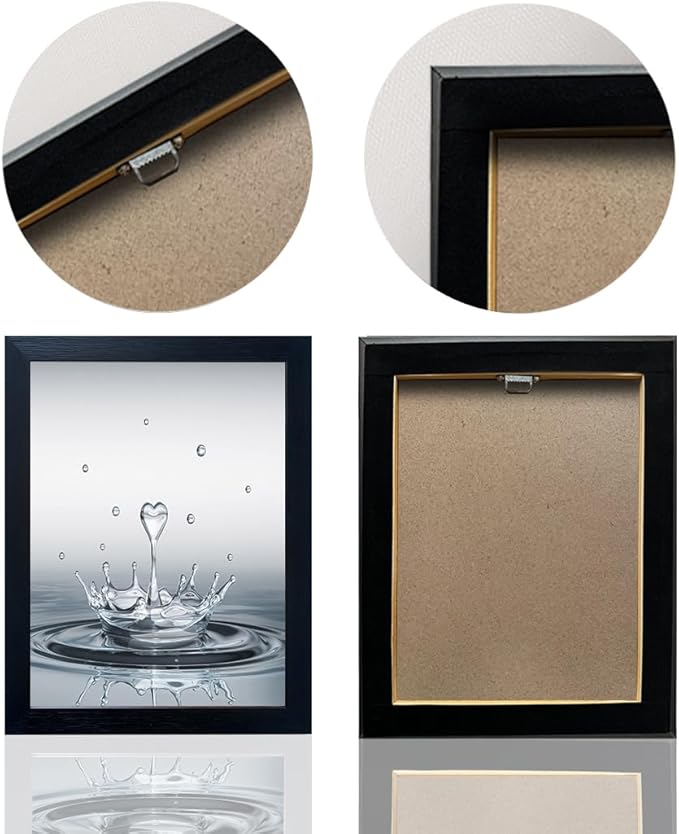 Bathroom Pictures Wall Decor Heart Water Drop Splash Canvas Print Artwork Framed Bathroom Wall Art Modern Painting Artworks for Home Office Decoration