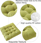 Tiita Outdoor Cushions Square Floor Pillow Thicken Tufted Seat Pad Large Floor Cushion for Yoga Meditation Living Room