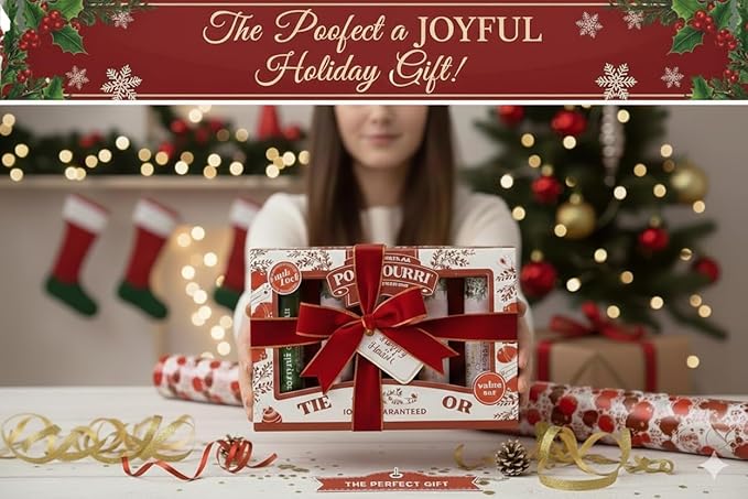 Poo-Pourri Holiday On-The-Go Travel Size, 5 pack Gift Set, Spritzmas Spice, Vanilla Bourbon, Oh Spritzmas Tree, Frosty Flush10mLs