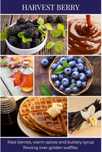 ECO CANDLE CO. Room & Linen Spray, Harvest Berry, 8 oz. - Scents of Berries, Spices & Buttery Syrup flowing over golden waffles. - Recycled Aluminum Bottle, No Propellents, Pump Top, All Natural